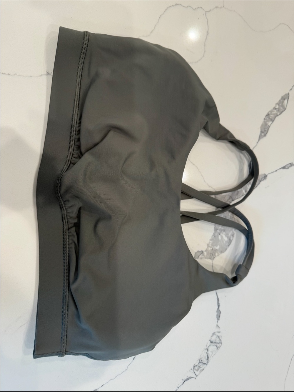 Lululemon green/grey sports bra